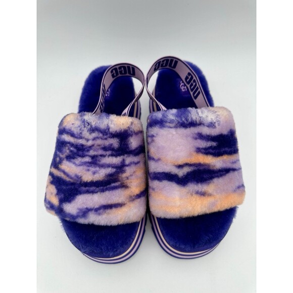 NEW UGG Women's Disco Marble purple orange pink Slide Slippers Shoes US 9 EU 40 - Picture 2 of 7